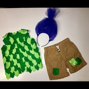 Trolls Halloween costume. 2T. (Happy) Branch char.